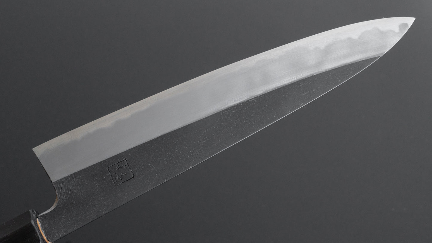 Hitohira Tanaka Kyuzo Blue #1 Kurouchi Gyuto 210mm Yakusugi Cedar Handle