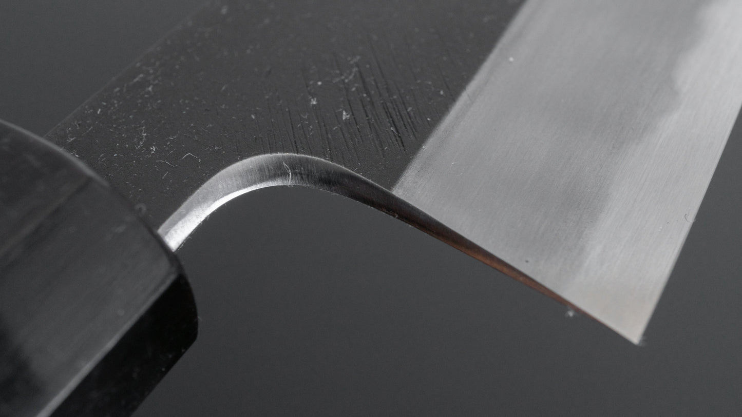 Hitohira Tanaka Kyuzo Blue #1 Kurouchi Gyuto 210mm Yakusugi Cedar Handle