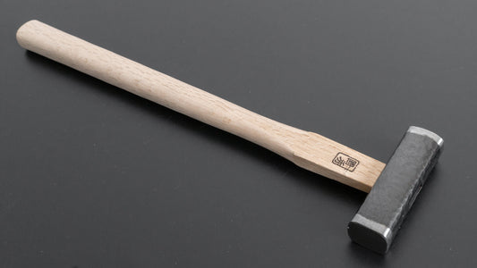 Morihei Kunihide Tsuchime Kurouchi Genno Metal Hammer 300g (Straight Handle)