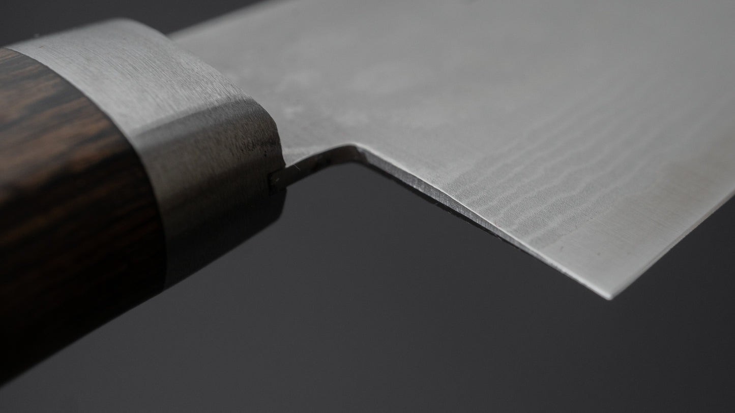 Hitohira NM V10 Damascus Gyuto 180 mm Pakka-handvat