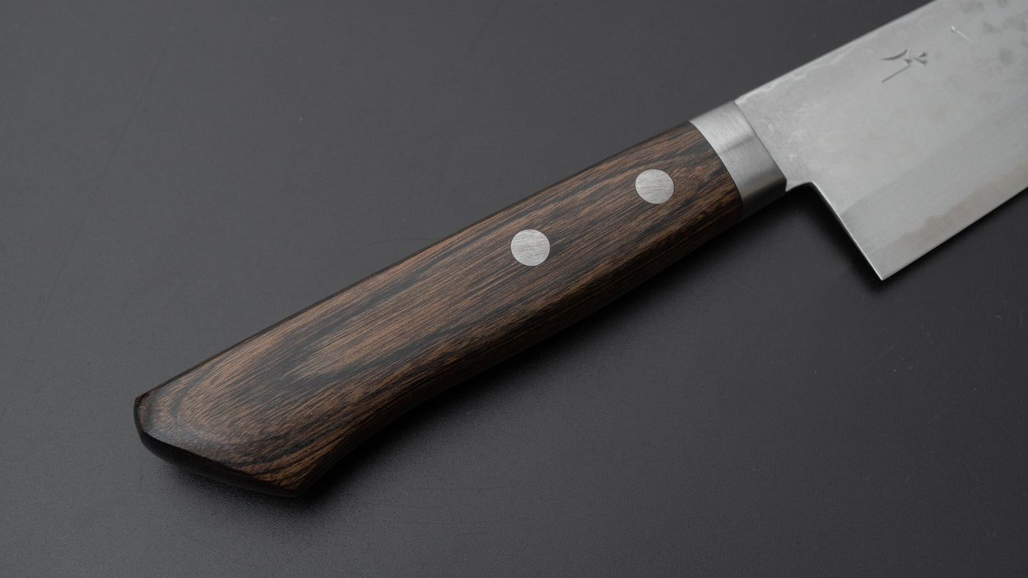 Hitohira NM V10 Damascus Gyuto 180 mm Pakka-handvat