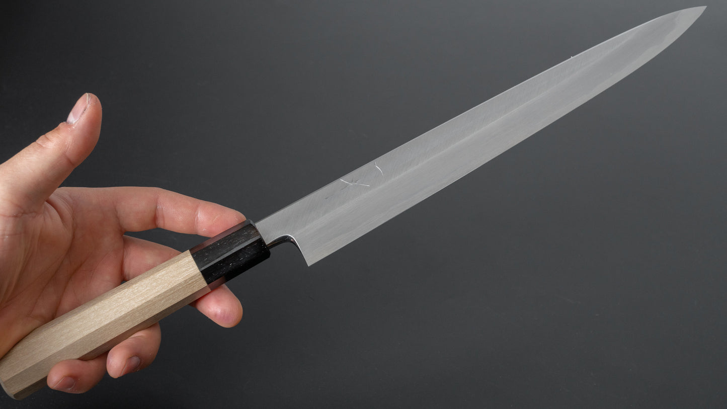 Hitohira Tanaka Manzo White #2 Yanagiba 270mm Ho Wood Handle (Saya)