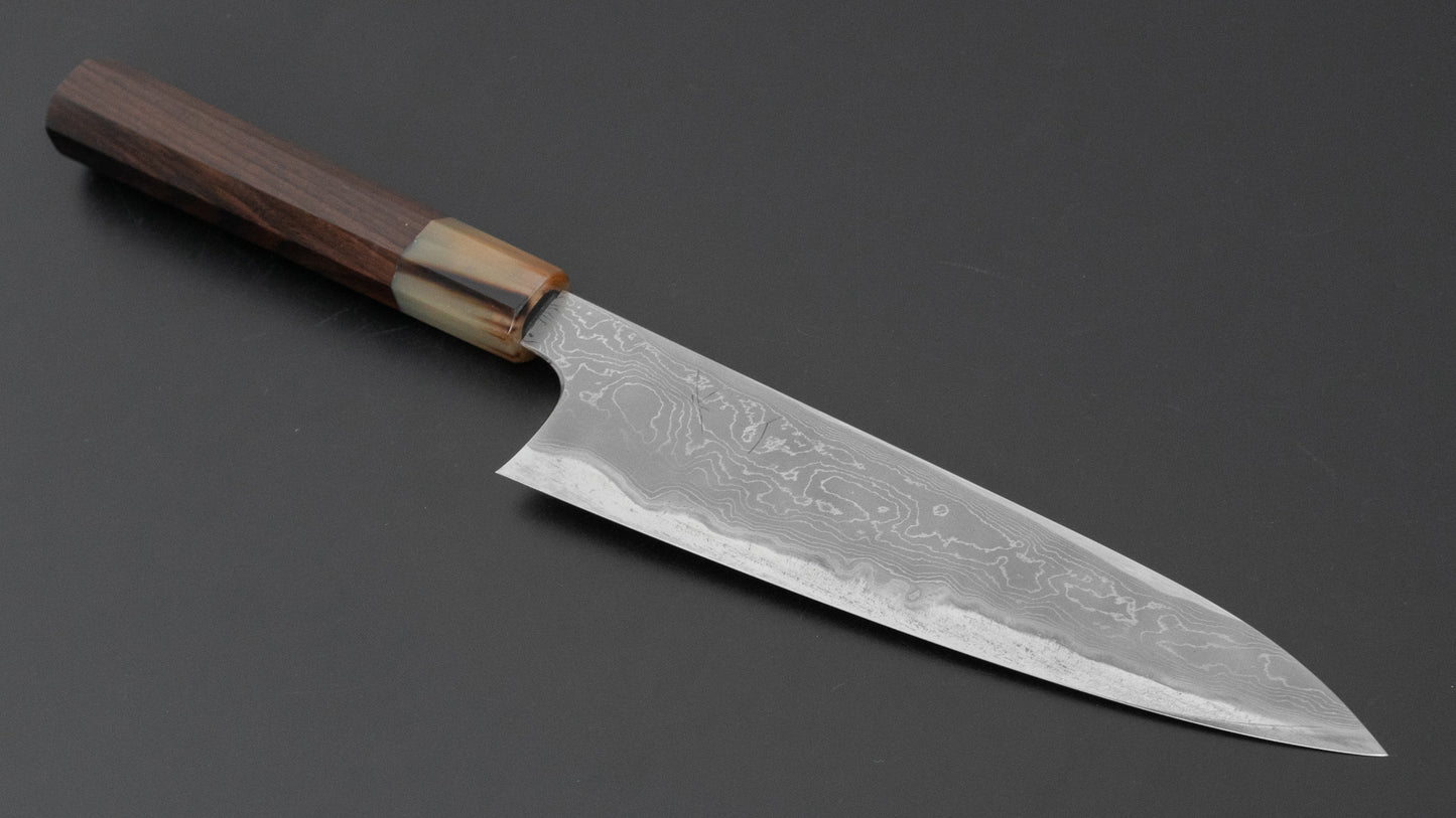 Hitohira Tanaka Yohei Blue #1 Damascus Gyuto 210mm Ebony Handle