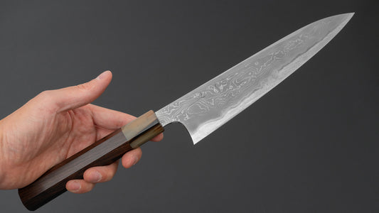 Hitohira Tanaka Yohei Blue #1 Damascus Gyuto 210mm Ebony Handle
