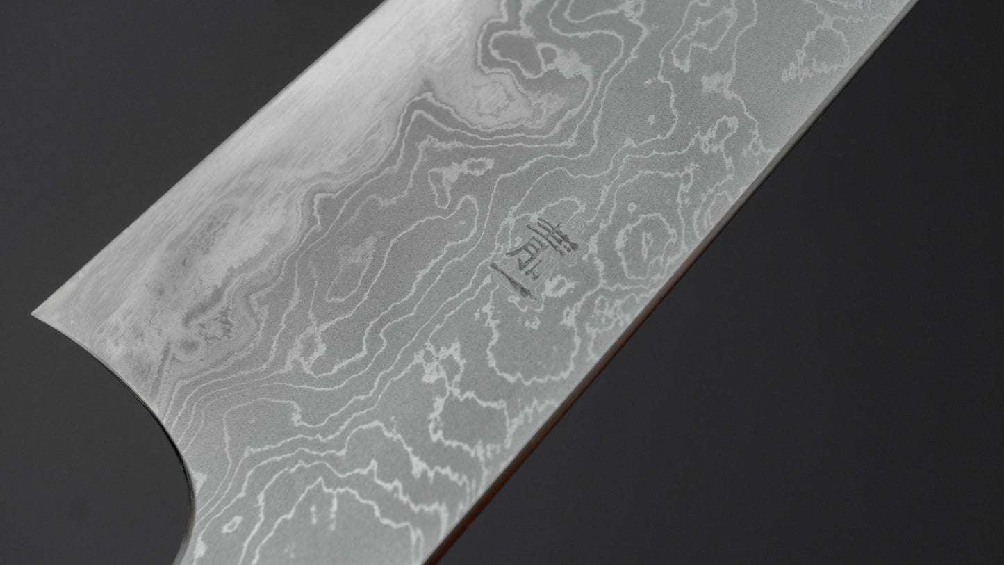 Hitohira Tanaka Yohei Blue #1 Damascus Gyuto 210mm Ebony Handle