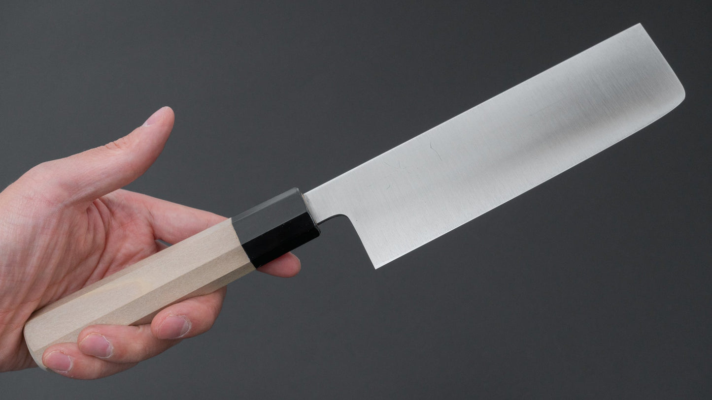 Hitohira Ashi Zweedse roestvrijstalen Nakiri 165 mm Ho-houten handvat