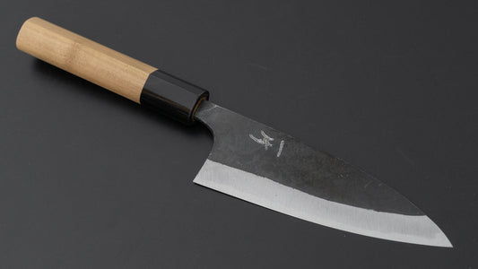 Hitohira Onihiro White #1 Funayuki 120mm Ho Wood Handle (D-Shape)