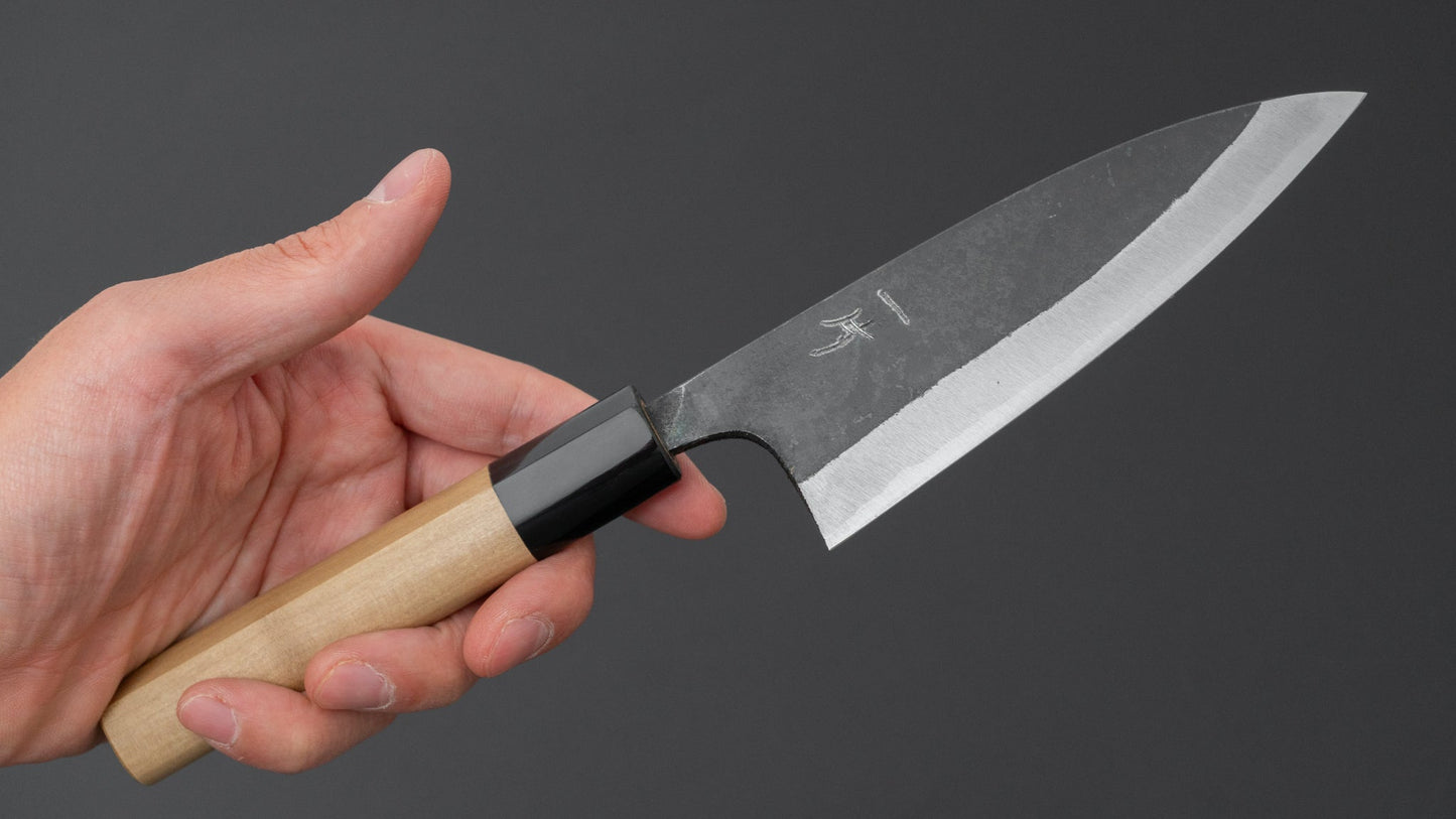 Hitohira Onihiro White #1 Funayuki 120mm Ho Wood Handle (D-Shape)