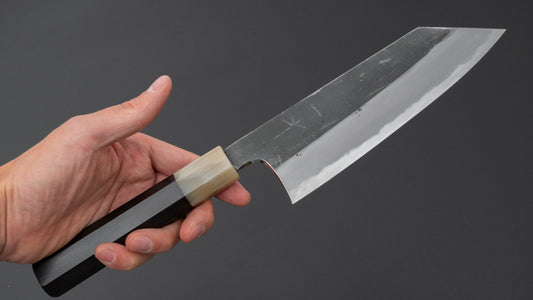 Hitohira Togashi Blue #2 Kurouchi Bunka Ebony Handle