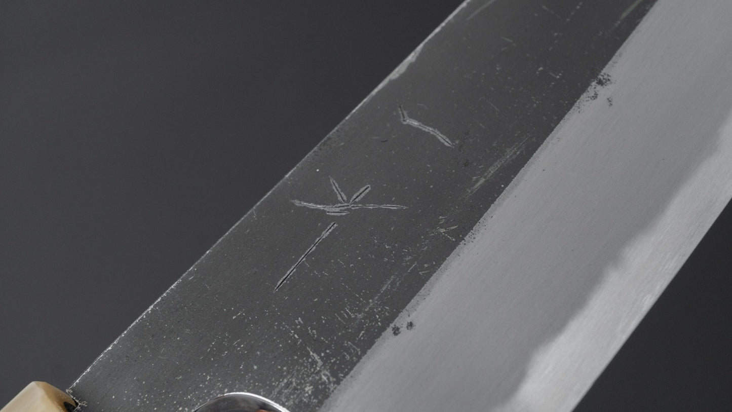 Hitohira Togashi Blue #2 Kurouchi Bunka Ebony Handle