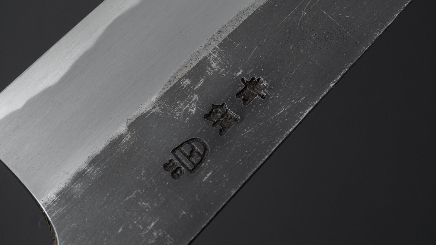 Hitohira Togashi Blue #2 Kurouchi Kiritsuke Gyuto 210mm Ebony Handle