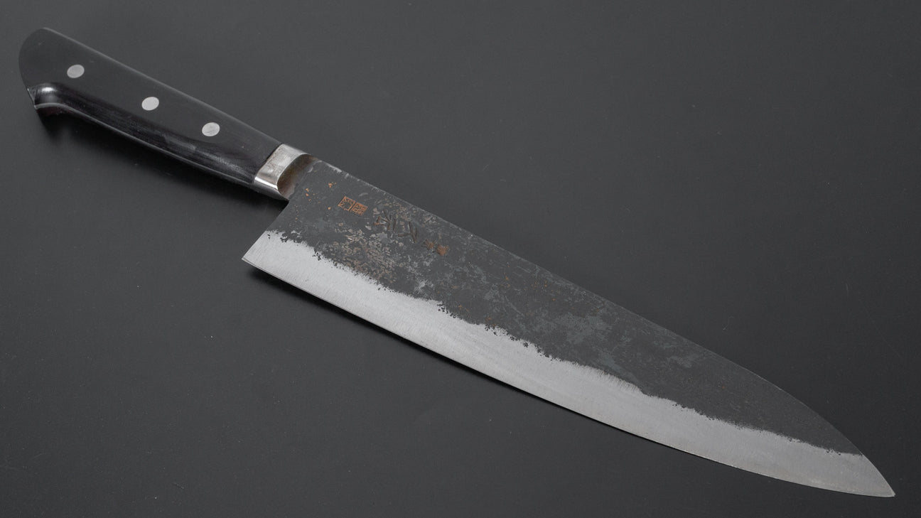 Morihei Hisamoto Kurouchi White #1 Gyuto 240mm Pakka Handle