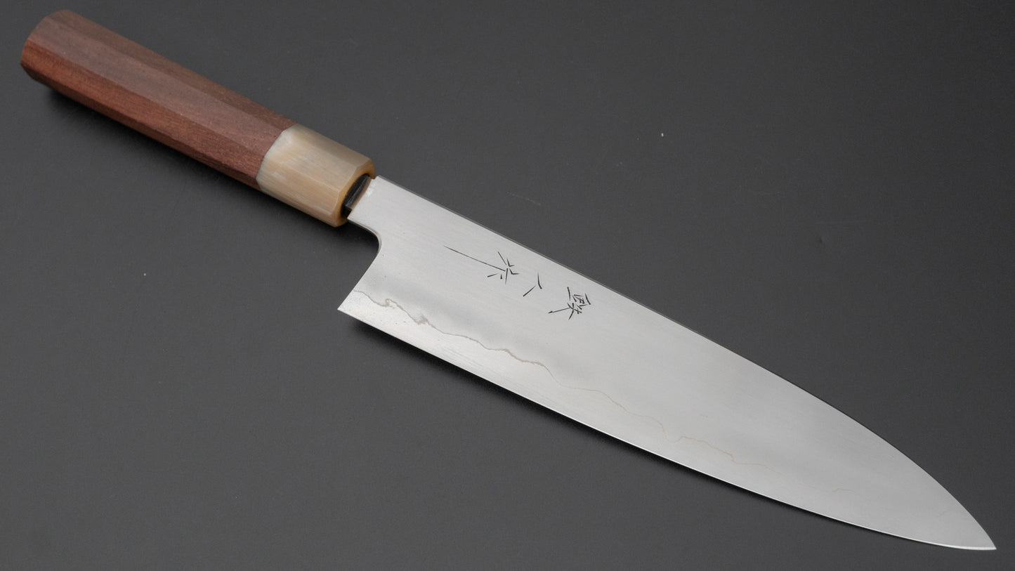 Tetsujin Zilver #3 Ukiba Gyuto 210 mm Taihei palissander handvat