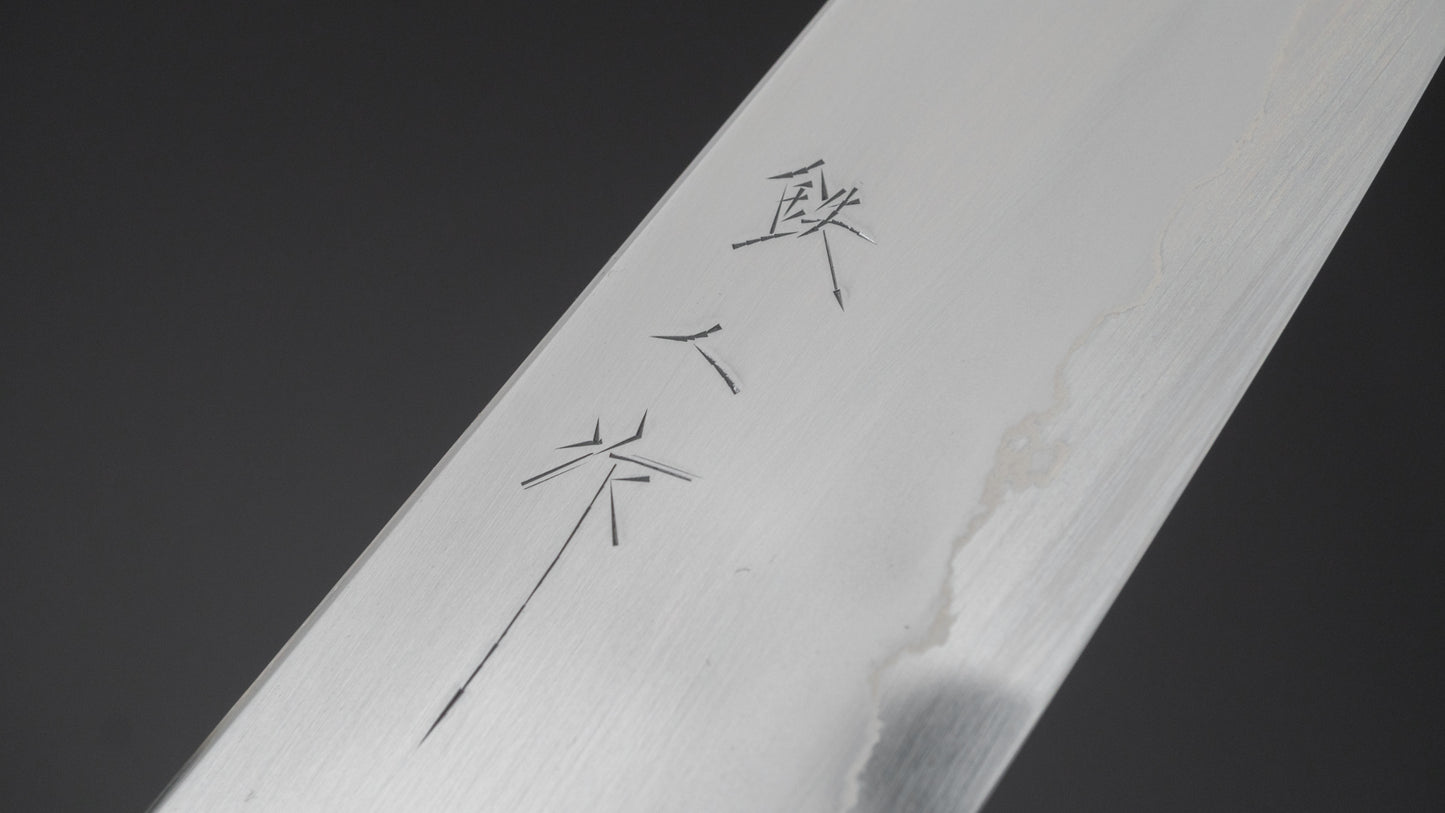 Tetsujin Zilver #3 Ukiba Kiritsuke Gyuto 210 mm Taihei palissander handvat