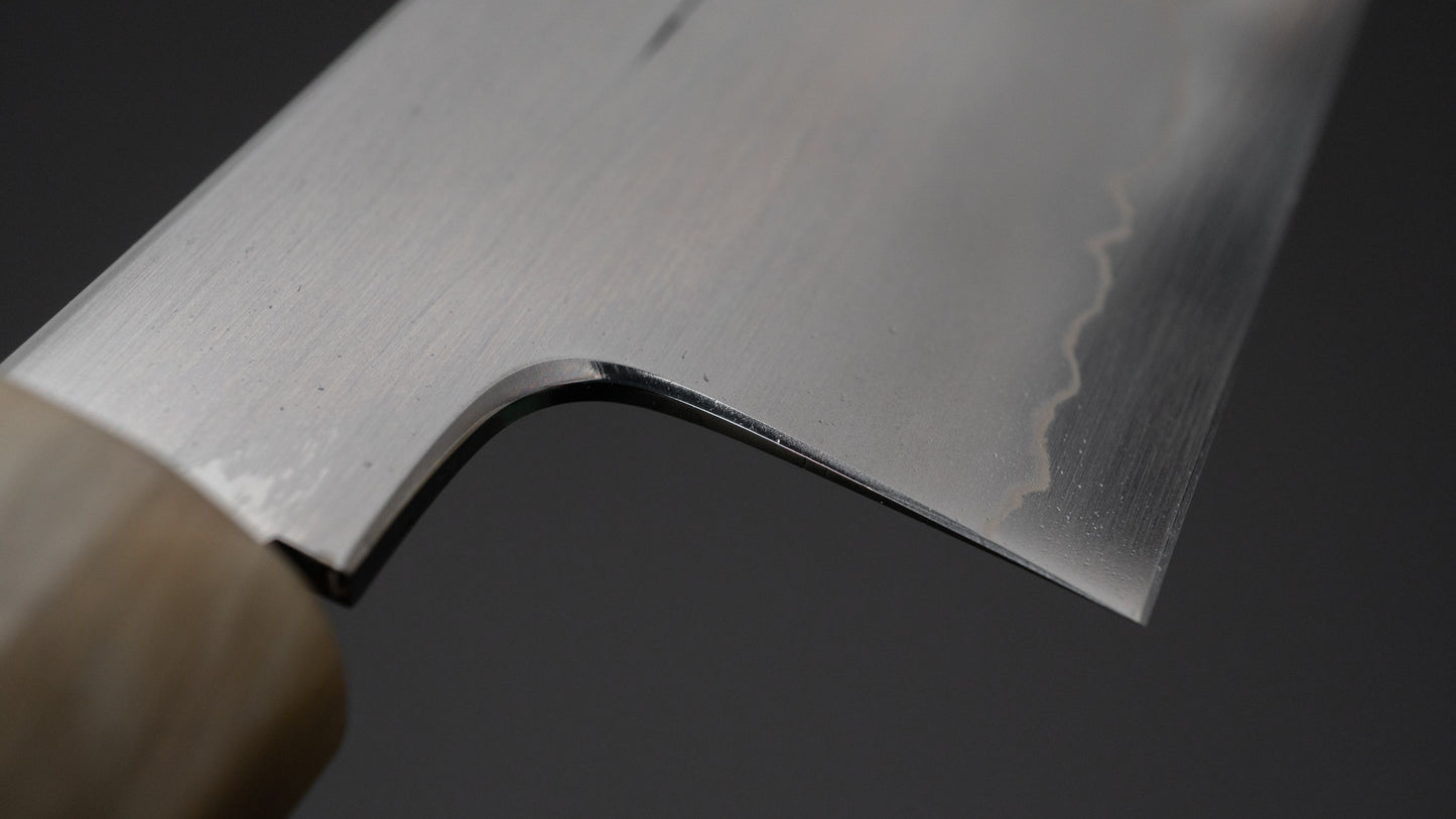 Tetsujin Zilver #3 Ukiba Kiritsuke Gyuto 210 mm Taihei palissander handvat