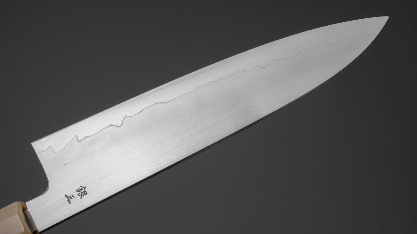 Tetsujin Silver #3 Ukiba Gyuto 210mm Ho Wood Handle