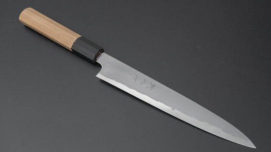 Tetsujin Blue #2 Kasumi Sujihiki 210 mm Ho houten handvat