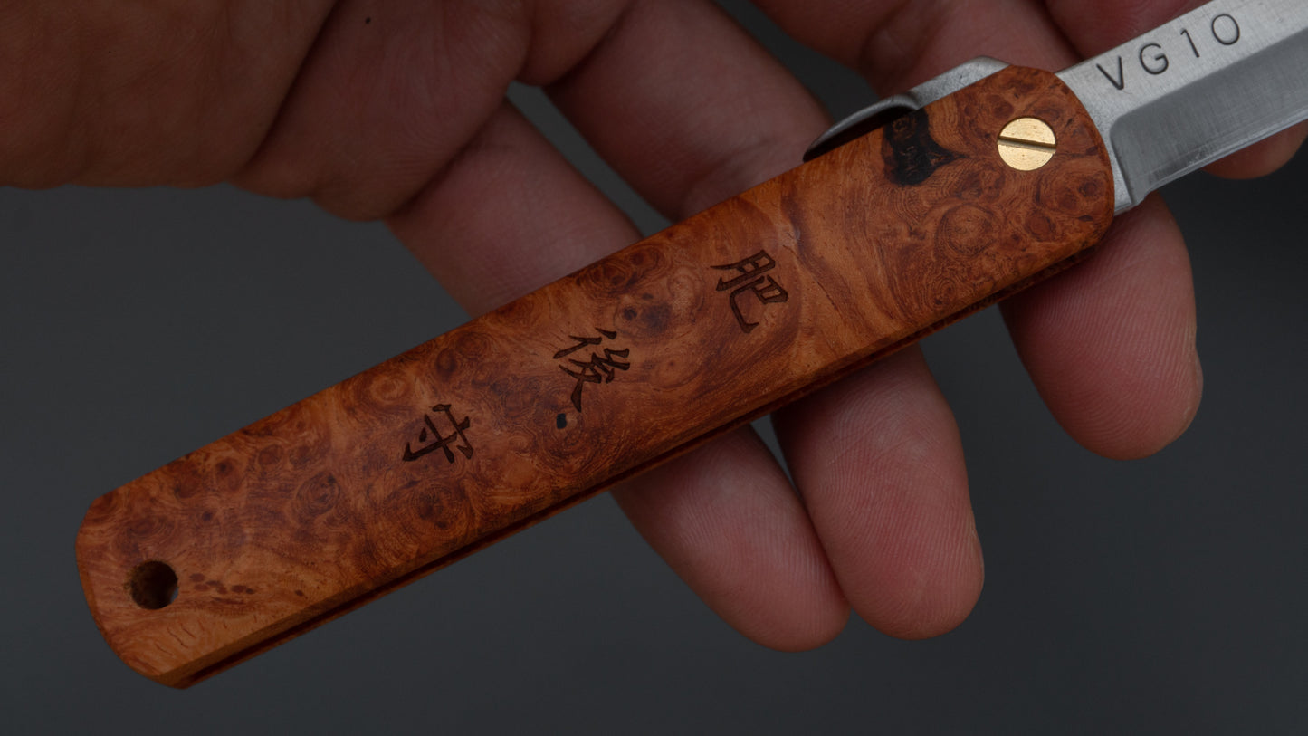 Higonokami VG10 Folding Knife Quince Handle