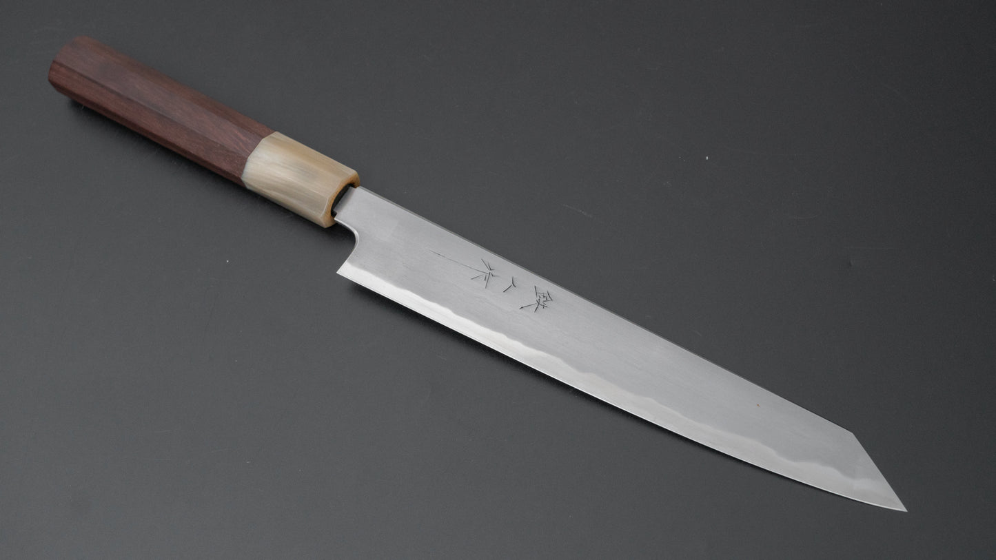 Tetsujin Blue #2 Kasumi Kiritsuke Sujihiki 210 mm Taihei houten handvat