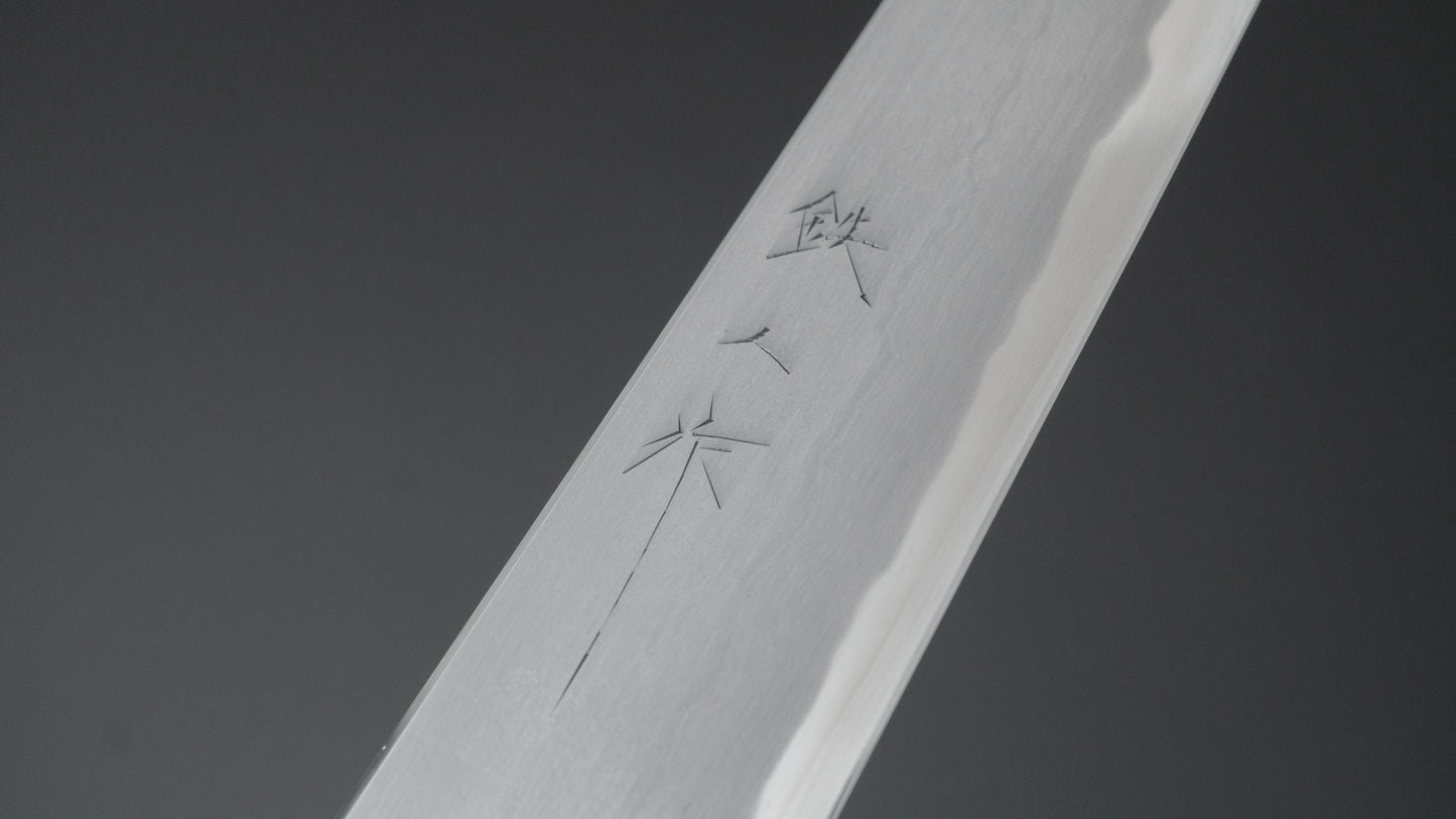 Tetsujin Blue #2 Kasumi Kiritsuke Sujihiki 210 mm Taihei houten handvat