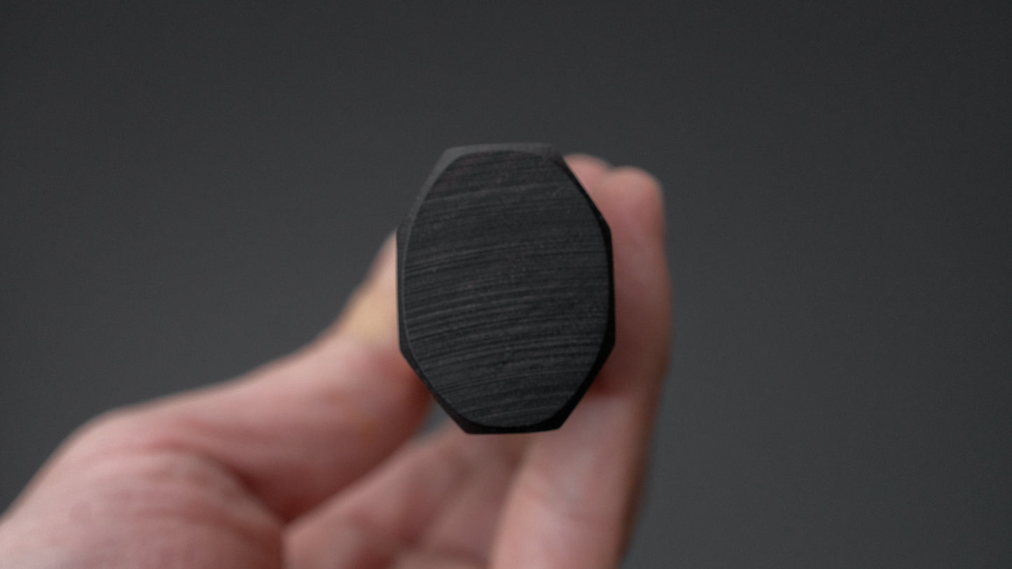 Hitohira Togashi Blue #1 Stainless Clad Migaki Nakiri 180mm Taihei Ebony Handle