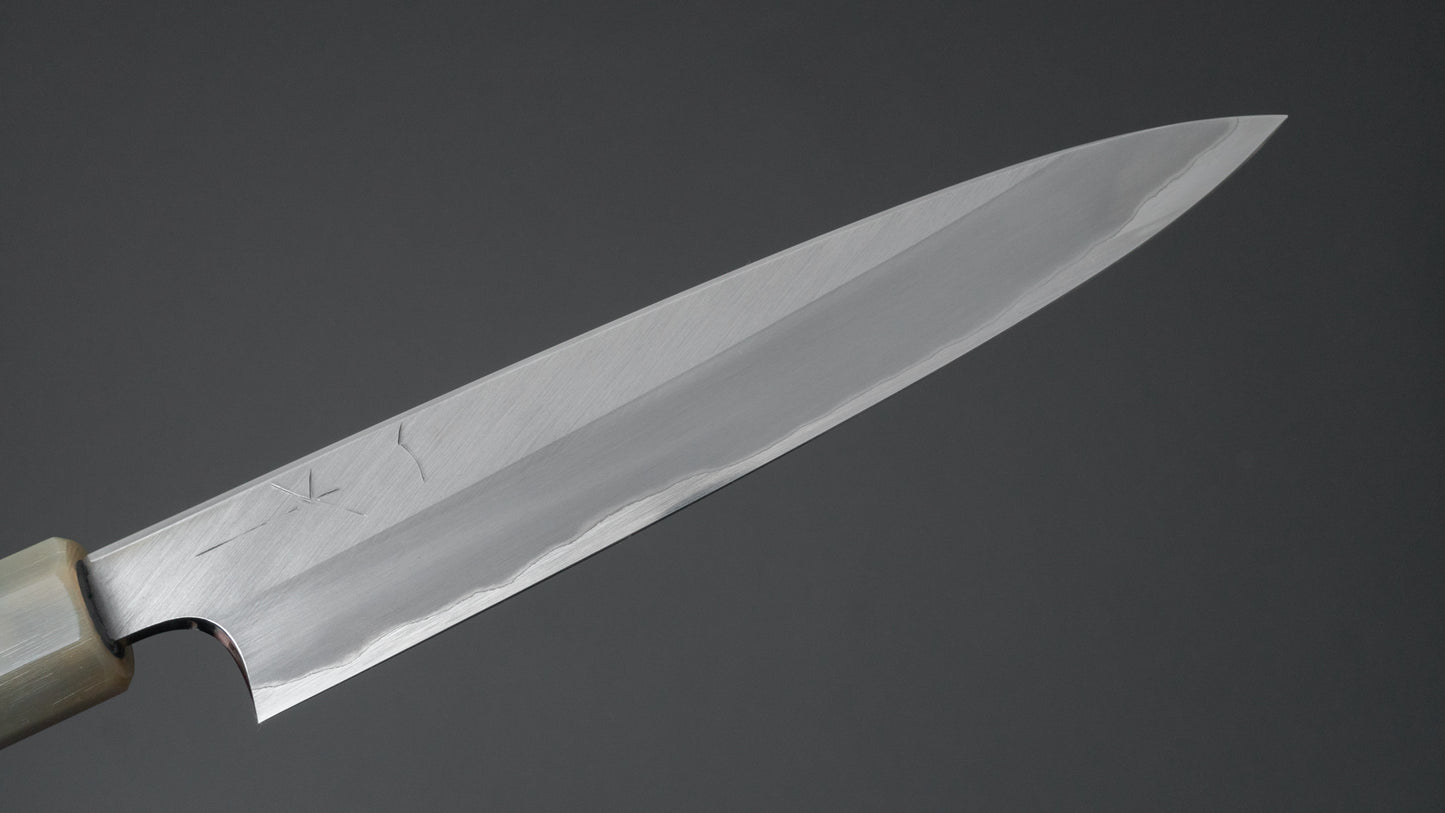 Hitohira Togashi Blue #1 Stainless Clad Migaki Petty 165mm Taihei Ebony Handle