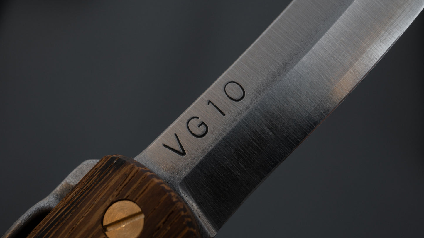Higonokami VG10 Folding Knife Tagayasan Handle