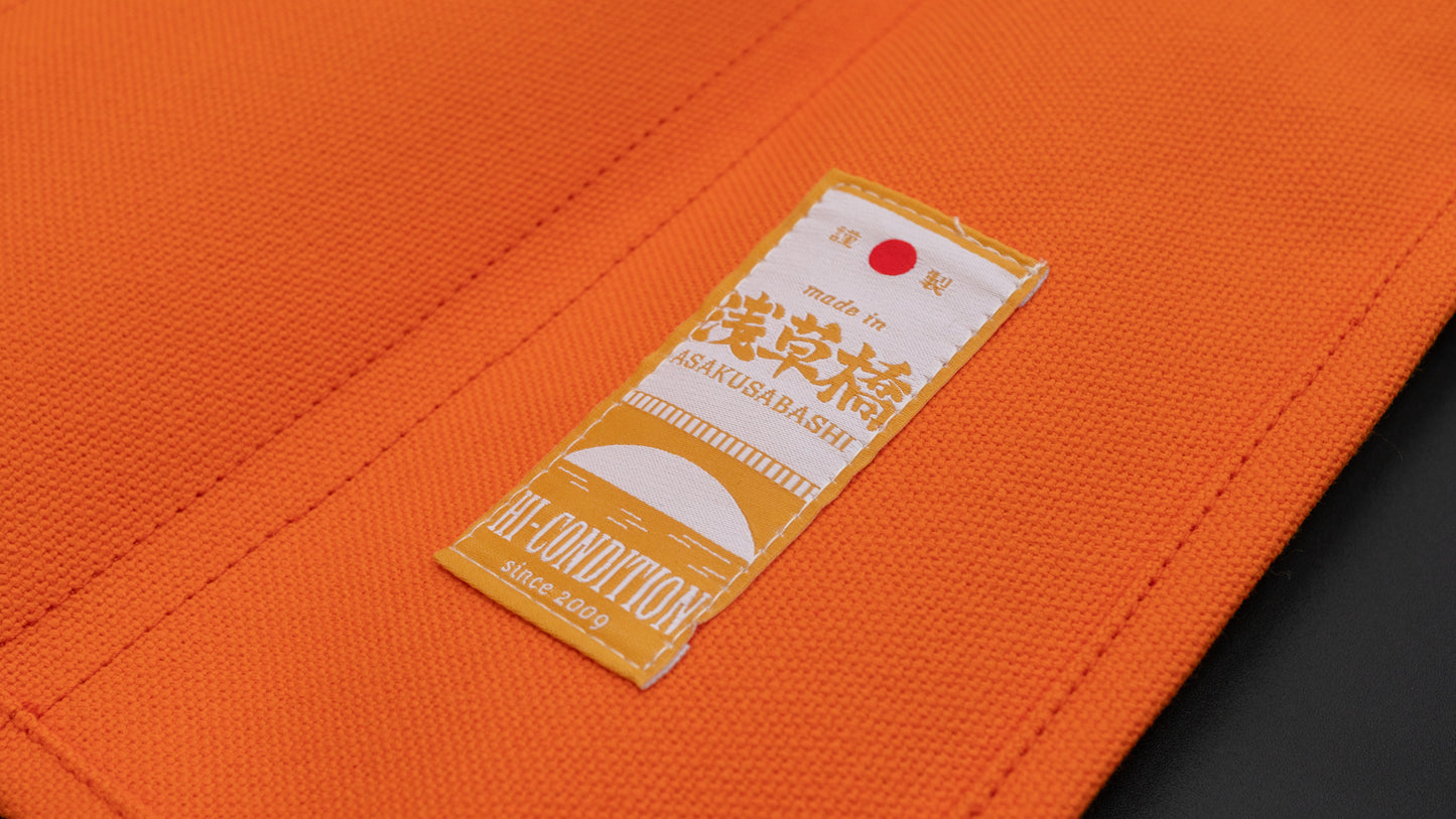 HI-CONDITION Hanpu Canvas 9 Pockets Knife Roll Orange