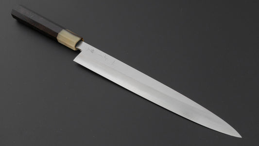Hitohira Nakagawa Katsushiro Silver #3 Yanagiba 240mm Ebony Handle (Saya)