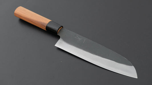 Hitohira Hizen Kurouchi Wit #2 Santoku 165 mm walnoot handvat