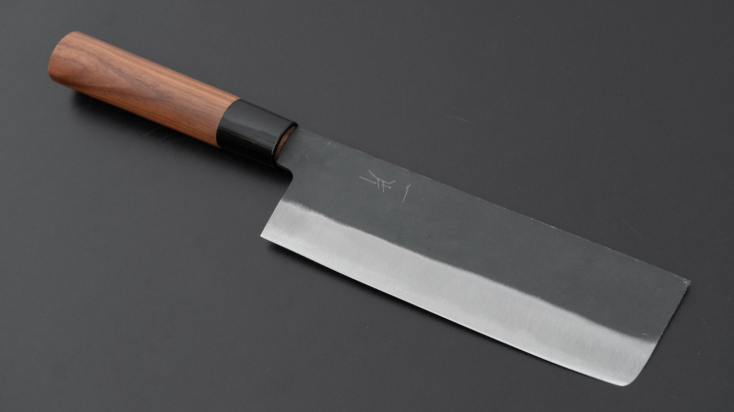 Hitohira Hizen Kurouchi White #2 Nakiri 165mm Walnut Handle