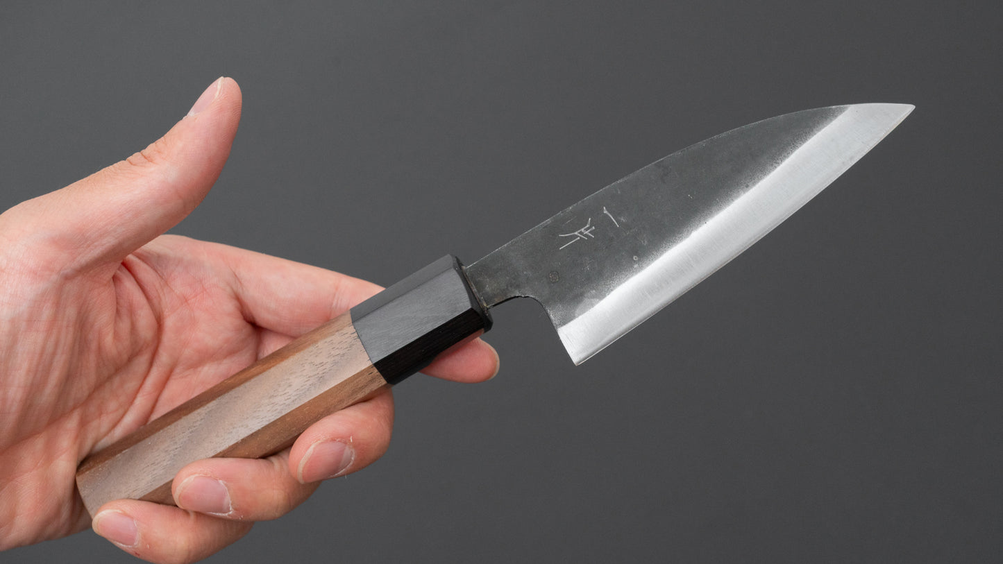 Hitohira Hizen Kurouchi Blue #1 Utility 105mm Walnoot Handvat