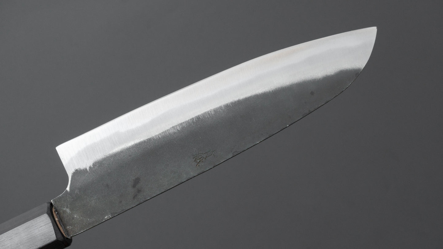 Hitohira Hizen Kurouchi Blue #1 Santoku 165mm Walnut Handle