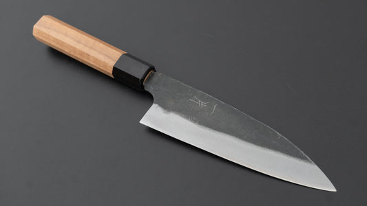 Hitohira Hizen Kurouchi Blue #1 Gyuto 155 mm walnoot handvat