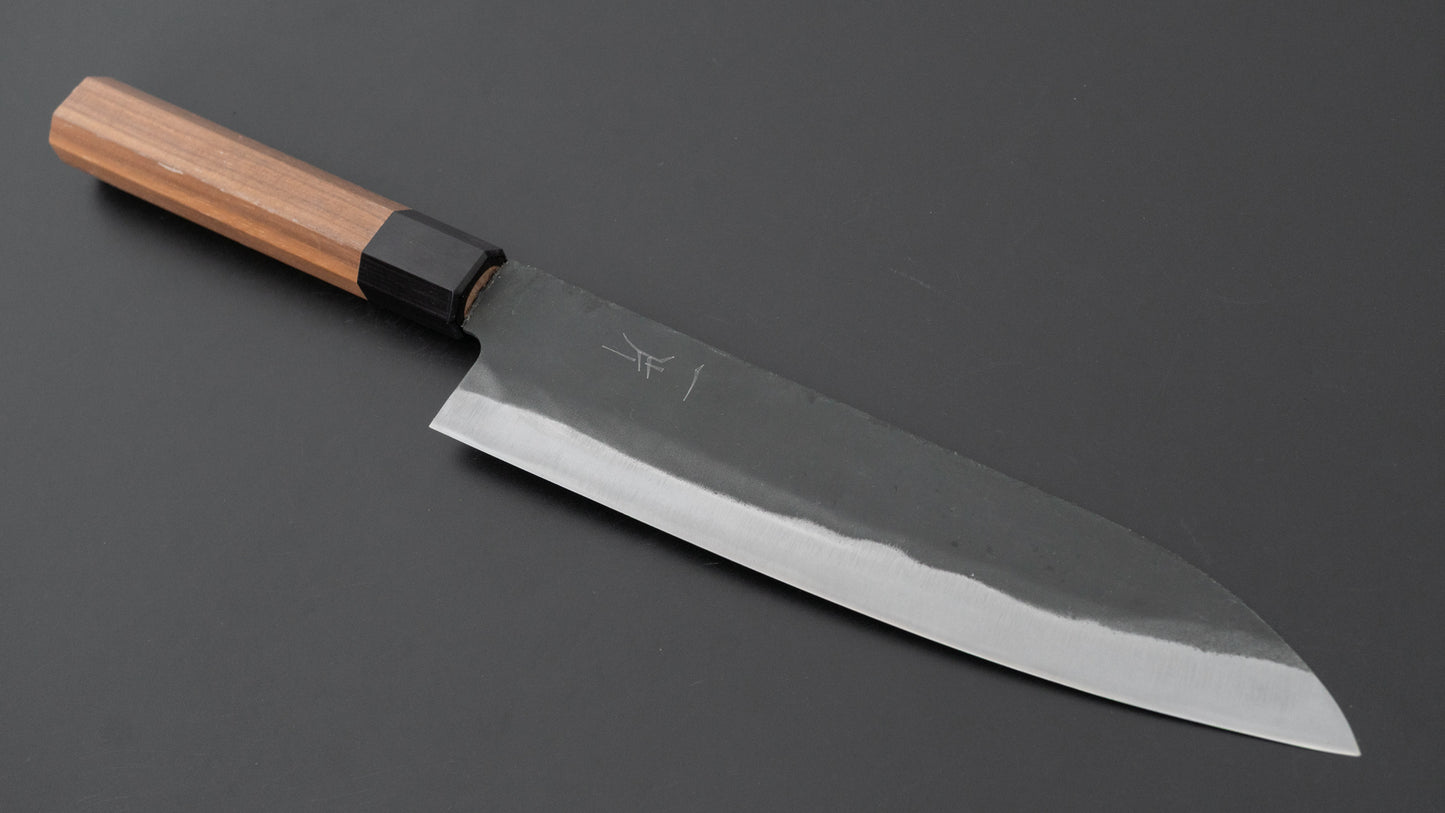 Hitohira Hizen Kurouchi Blue #1 Gyuto 210mm Walnut Handle