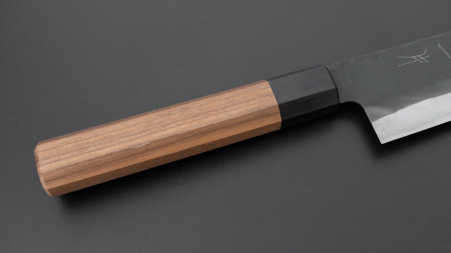 Hitohira Hizen Kurouchi Blue #1 Gyuto 210mm Walnut Handle