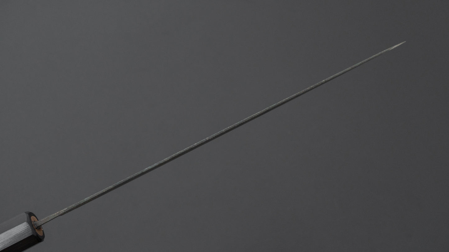 Hitohira Hizen Kurouchi Blue #1 Sujihiki 240mm Walnut Handle