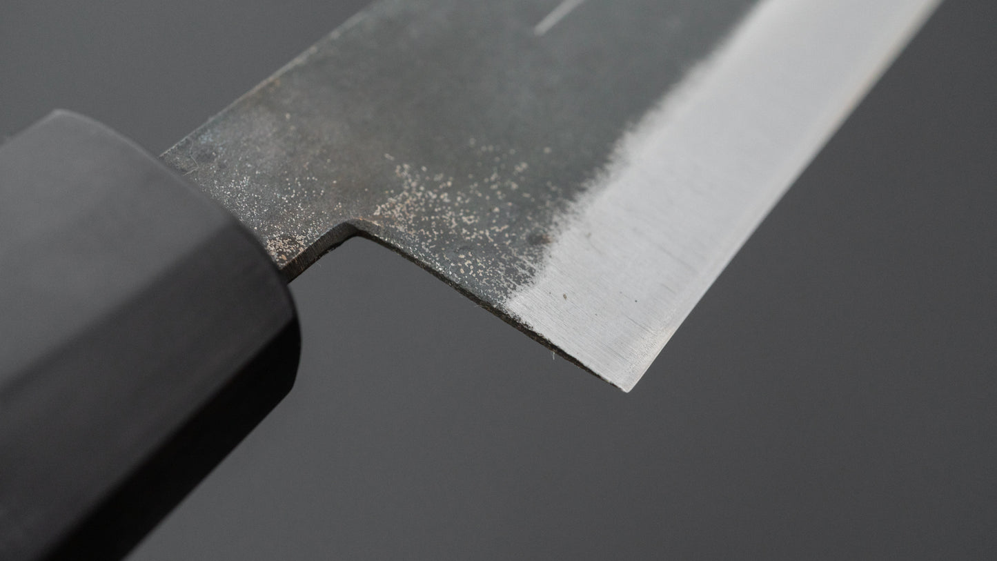 Hitohira Hizen Kurouchi Blue #1 Sujihiki 240mm Walnut Handle