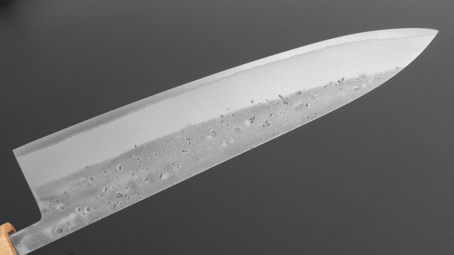 Hitohira TD Blue #2 Stainless Clad Nashiji Gyuto 240mm Walnut Handle