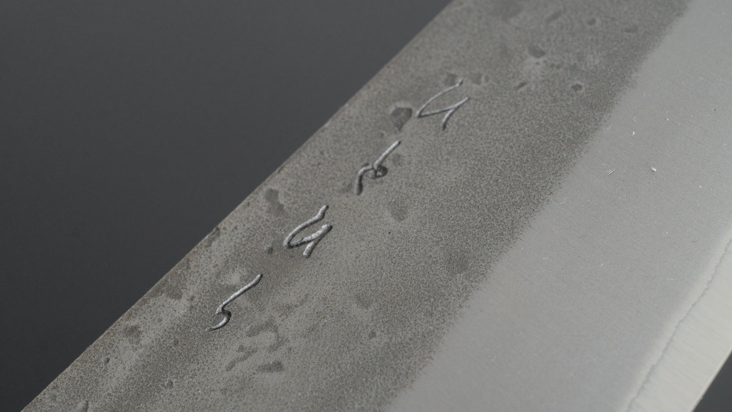 Hitohira TD Blue #2 roestvrij beklede Nashiji Gyuto 210 mm walnoot handvat 