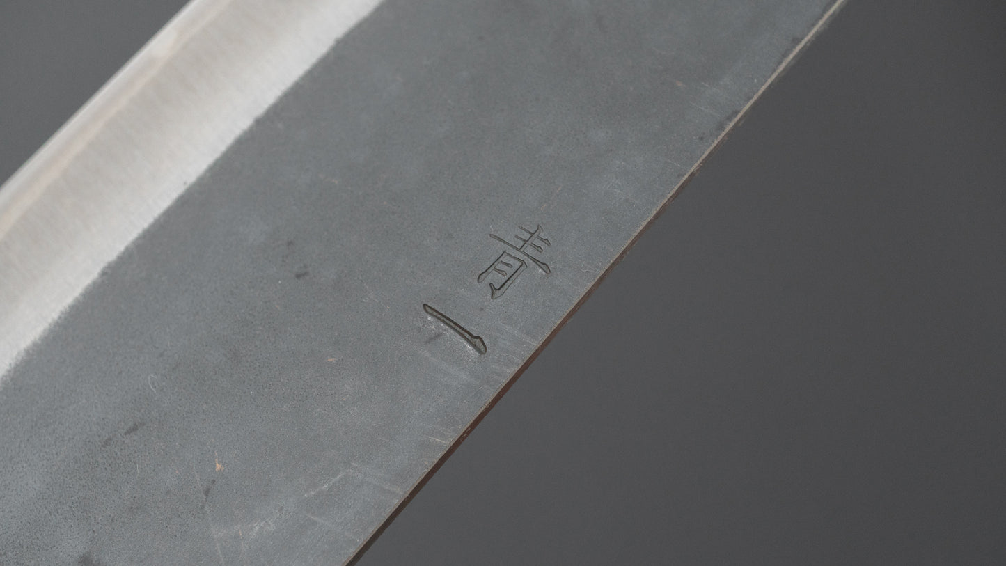 Hitohira Hizen Kurouchi Blue #1 Stainless Clad Bunka 190mm Ho Wood Handle