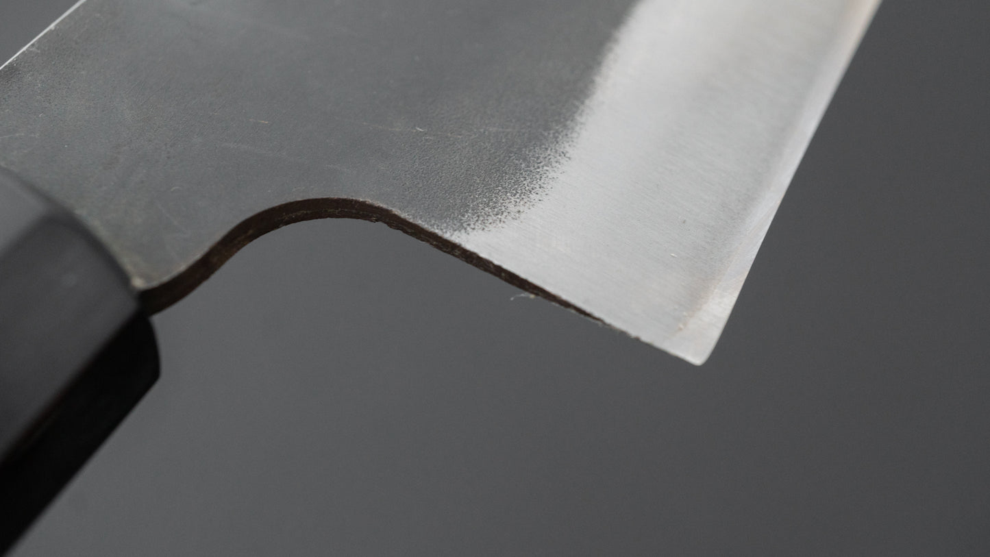 Hitohira Hizen Kurouchi Blue #1 Stainless Clad Bunka 190mm Ho Wood Handle