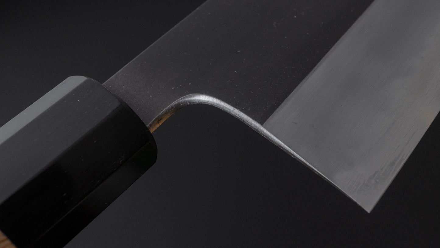 Hitohira Tanaka Kyuzo Blue #1 Kurouchi Gyuto 240mm Yakusugi Cedar Handle (Extra Height)