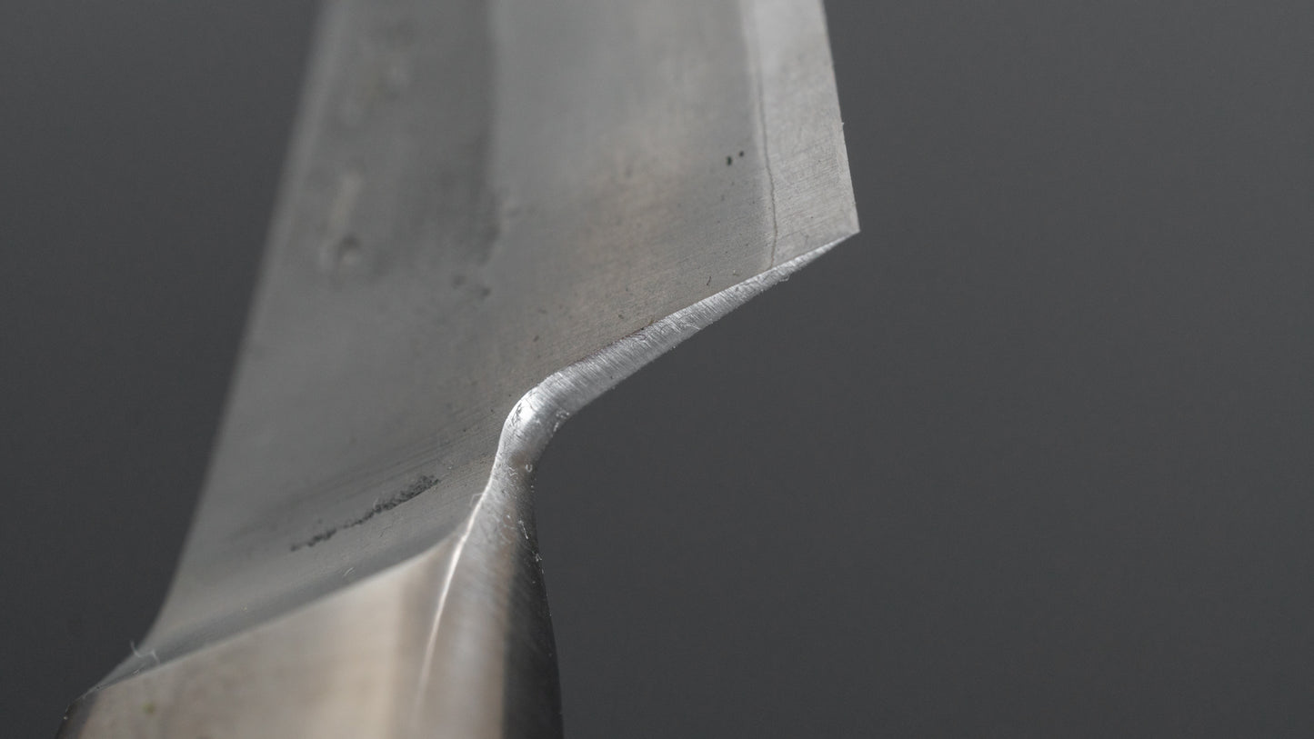 Hitohira TD Blue #2 Stainless Clad Nashiji Yo Paring 90mm Walnut Handle