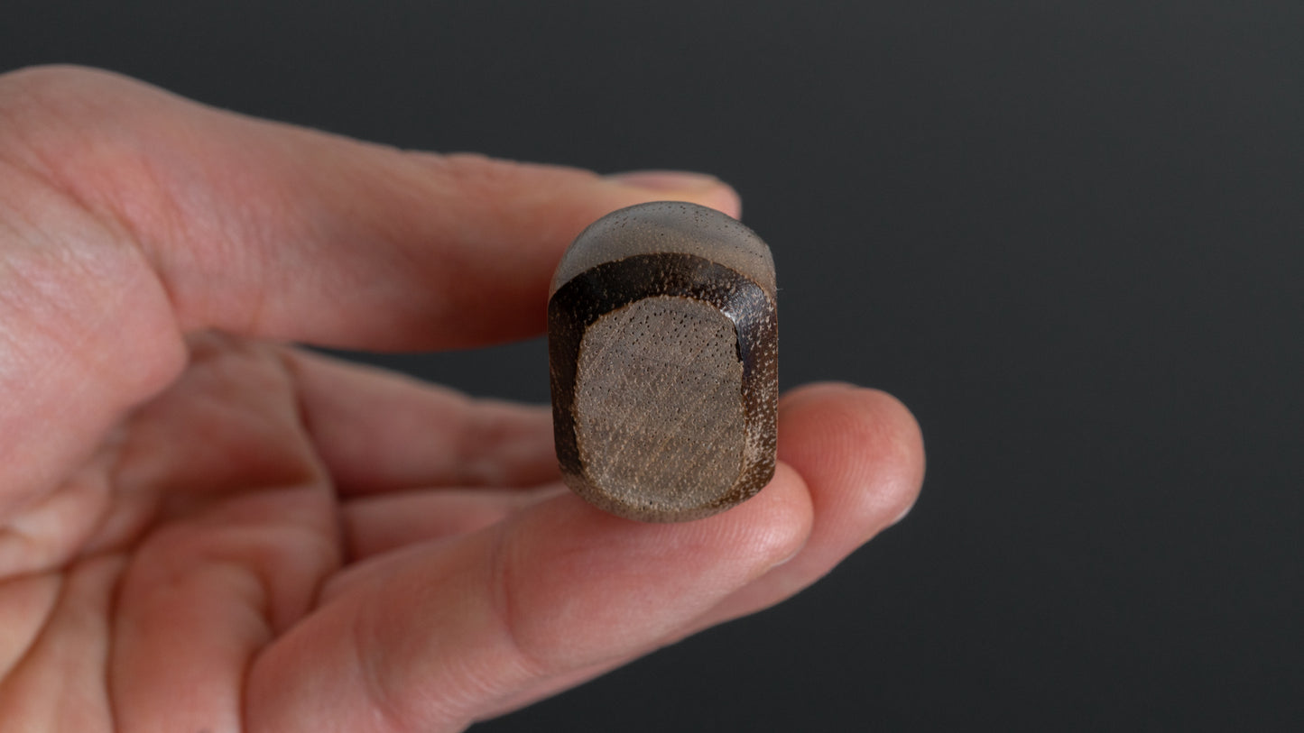 Hitohira TD Blue #2 Stainless Clad Nashiji Yo Paring 90mm Walnut Handle