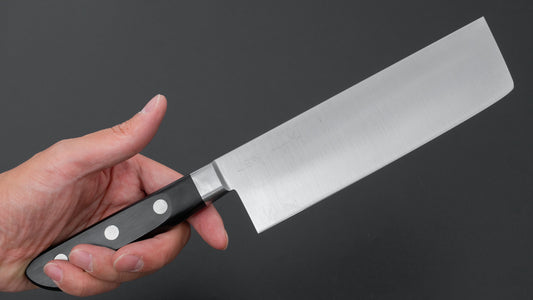 Hitohira Ashi White #2 Nakiri 165 mm Pakka-handvat