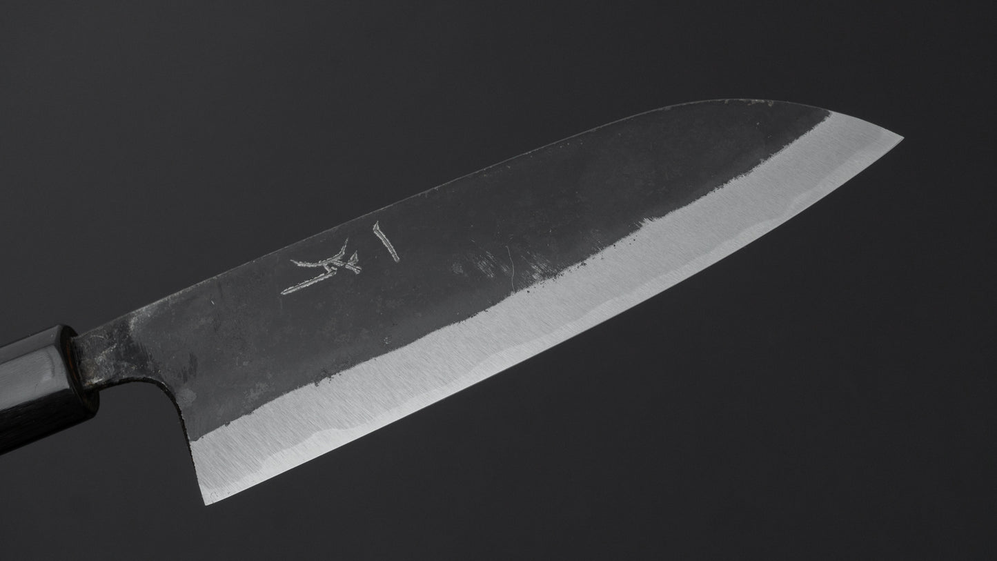Hitohira Onihiro Wit #1 Santoku 150 mm Ho houten handvat (D-vorm)