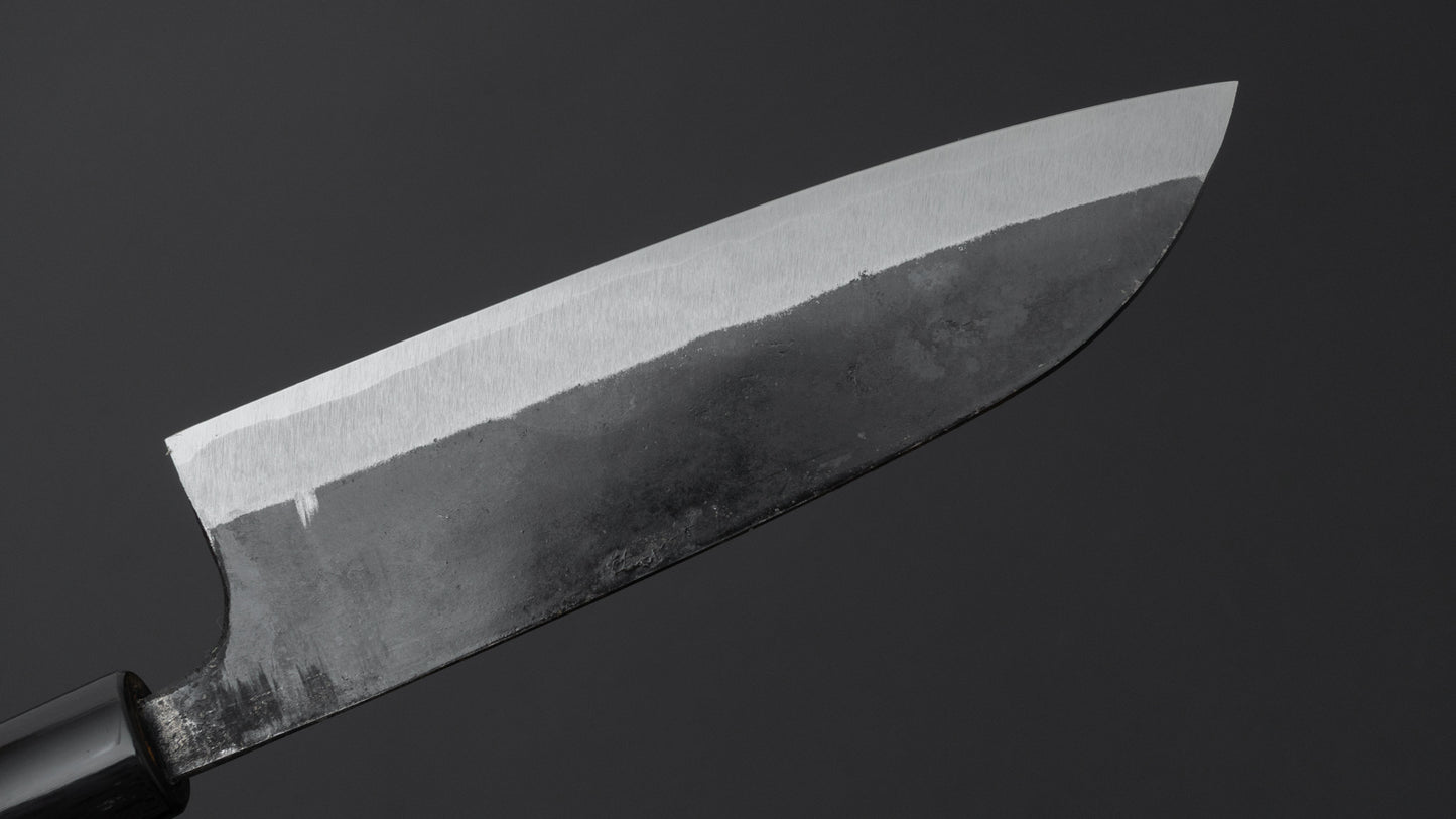 Hitohira Onihiro Wit #1 Santoku 150 mm Ho houten handvat (D-vorm)