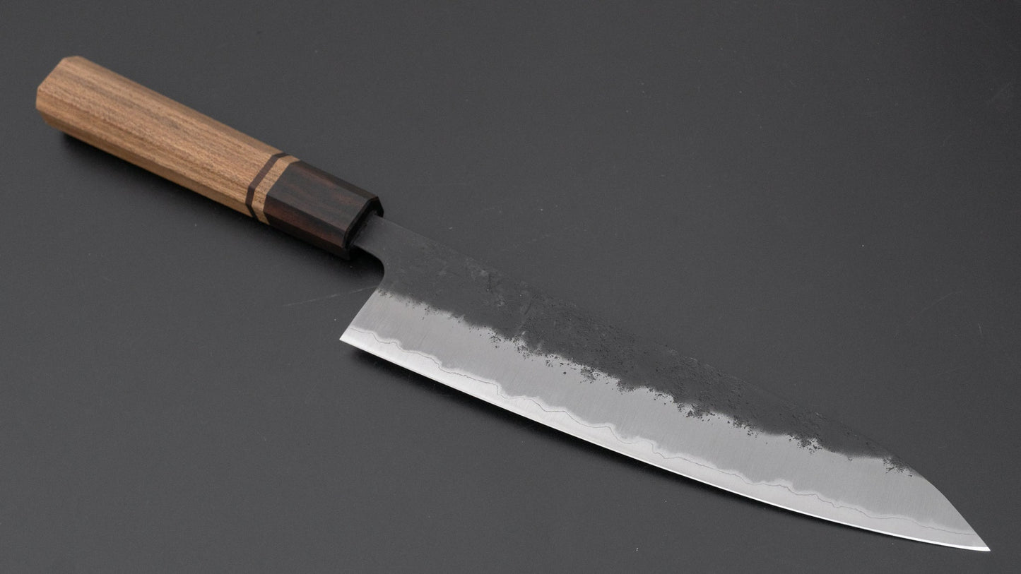 Hitohira Futana SB Kuro Nashiji Gyuto 210mm Jindai Elm Handle