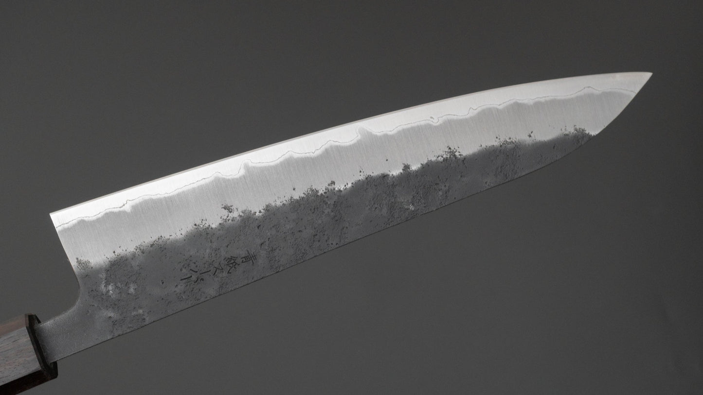 Hitohira Futana SB Kuro Nashiji Gyuto 210mm Jindai Elm Handle